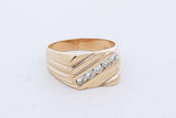 0.25cttw Diamond Ring In 14k Yellow Gold 7.4 Grams Size 10 Eb0926rxzde