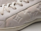 Louis Vuitton Luxemberg Monogram White Leather Sneakers Size 9.5 Eb0925lorsa