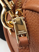 Marc Jacobs The Mini Duffle In Argan Oil Brown Oil Pebbled Leather Fw1026pxdu
