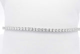 3.0cttw Lab Grown Diamond Tennis Bracelet 14k White Gold 5.5g 7 In Eb0326llxzsa