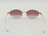 Cartier Burgundy Grad Lenses Gol Mirror Gold Sunglasses With Case Aa0826rzxsa