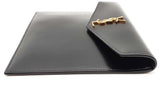 Yves Saint Laurent Black Leather Uptown Pouch Eb0626orxde