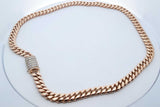 10k Yellow Gold Cuban Link Chain With Diamond Clasp 135.9g 22 Inch Eb0626cxxzde