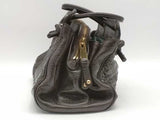 Marc Jacobs Quilted Patent Leather Top Handle Brown Aa1026rzsa