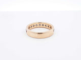 1.0 Ctw Channel-set Diamond & 14k Yellow Gold Ring 5.5 Grams Size 7 Fw0925orzdu