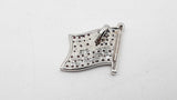.16ctw Diamonds 14k Wg 4.4 Grams United States Flag Pendant Sd0226owrdu
