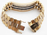 Blue Sapphires 11.70 Cttw Diamonds 14k Gold 81.3g Bracelet 8.25 In Do0725exzxde