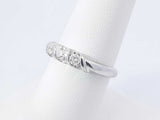 0.30 Cttw Diamond & 14k White Gold Anniversary Ring 3.9g Size 7.25 Fw0326ocrdu