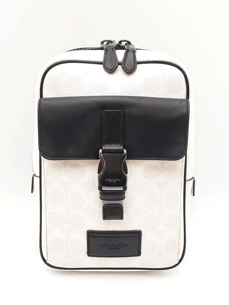 Coach Track Pack In Colorblock Signature Coated Canvas Fw0325wxdu
