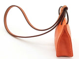 Hermes Shopping Bag Feu Orange Leather Bag Charm Do0625loxde