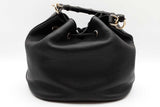 Gucci Miss Bamboo Handle Black Leather Bucket Bag Eb0726wixde