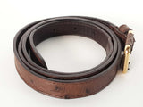 Bally Switzerland Genuine Ostrich Leather Belt Size 95-38 Sd0226rzde