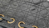 Christian Dior Cannage-quilted Black Leather Drawstring Bucket Bag Fw08ozxdu