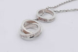 Tiffany & Co. 1837 Interlocking Circles Sterling Silver Necklace 5g Eb0126lxzsa
