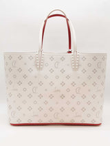Christian Louboutin Cabata Perforated White Leather Tote Bag Eb0326wxzde