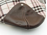 Burberry Blue Label Shoulder Bag In Pink Nova Check & Brown Leather Fw0826lezdu