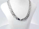 18k White Gold 36.6 Grams Cuban Link Chain 20 Inches Aa0825lexzsa