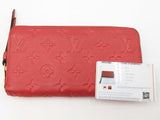 Louis Vuitton Red Monogram Empreinte Zippy Wallet Sd0726lpzdu