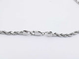 14k White Gold 14.6 Grams Rope Chain 22 In Aa0126ezxsa
