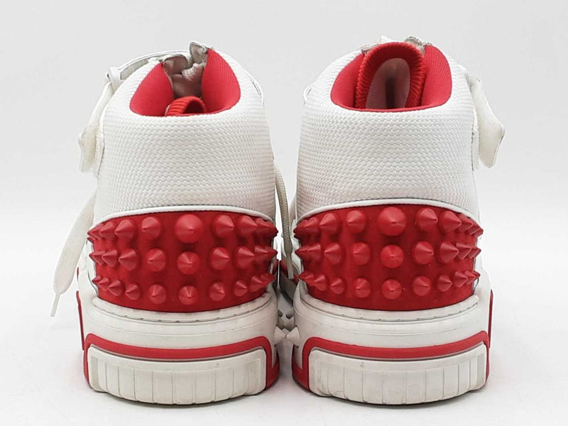 Christian Louboutin Astroloubi White Leather Sneakers Size Eu 45 Fw026467lrxdu