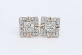 2.1ctw Diamond Stud Screwback Earrings In 14k Yellow Gold 5.7 Grams Aa0425rrxsa
