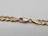 14k Yellow Gold 14.5g Concave Curb Chain 25 In Do0625irrde