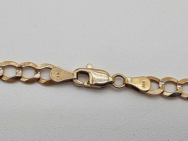 14k Yellow Gold 14.5g Concave Curb Chain 25 In Do0625irrde