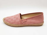 Gucci 466902 Gg Pink Canvas Espadrilles Slip On Shoes Size Eu 38.5 W Do0525pxde