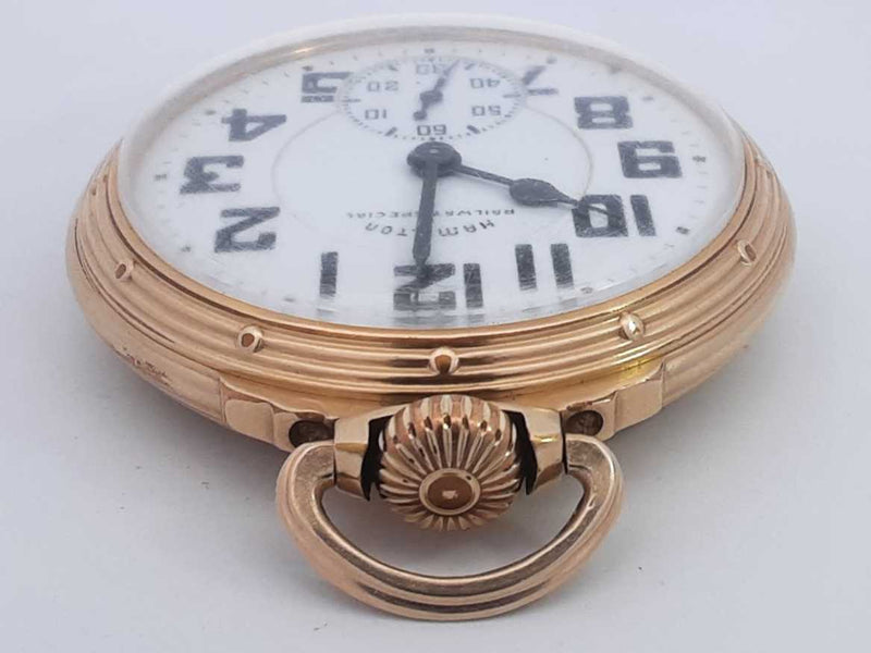 Hamilton Railway Special Gold Filled Pocket Watch Aa0625rzxsa