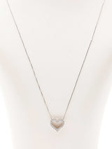 0.25 Ctw Diamond & 14k Gold Open Heart Pendant Necklace 2.9g 20 Inch Fw0826wzxdu
