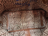 Mcm Liz Reversible Shopper Cognac Visetos Canvas Shoulder Bag Sd0326lzxdu