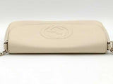 Gucci Soho Chain Flap Shoulder Bag Beige Aa1026pzxsa