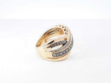 Le Vian Diamond Crossover Ring In 14k Gold 10.1 Grams Size 6.75 Fw0926czxdu