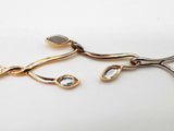 Louis Vuitton Leaf Mirror Crystals Metal Alloy 80.0g Long Chain Do1125wxzde