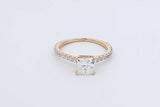 1.0ctw Center Princess Cut Diamond Ring 14k Yellow Gold 1.9g Size 5 Eb0626loxzdu