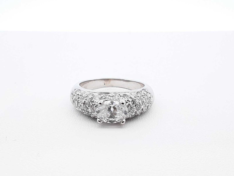 2.13 Cttw Diamond & 14k Gold Cluster Ring 5.7 Grams Size 7.25 Fw0925lprxdu