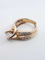 0.88 Cttw Diamond & 14k Yellow Gold Bypass Ring 4.3 Grams Size 3.25 Fw0526oxzdu
