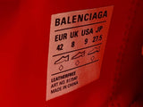 Balenciaga Zen Red Faux-leather Sneakers Size Eu 42 Us 9w 12m Fw1024llrsa