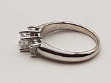0.2 Cttw Natural Diamonds 14k White Gold 3.3g Ring Size 5.5 Do0326owxde