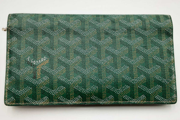 Goyard Goyardine Long Bifold Green Wallet Eb0624pxzdu