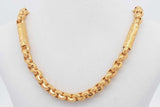 23k Yellow Gold Rolo Chain Necklace 30.3 Grams 20 Inch Eb0726wrxzsa