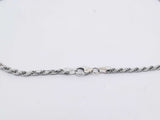 14k White Gold 12.4 Grams Rope Chain 24 In Aa0126rwrsa