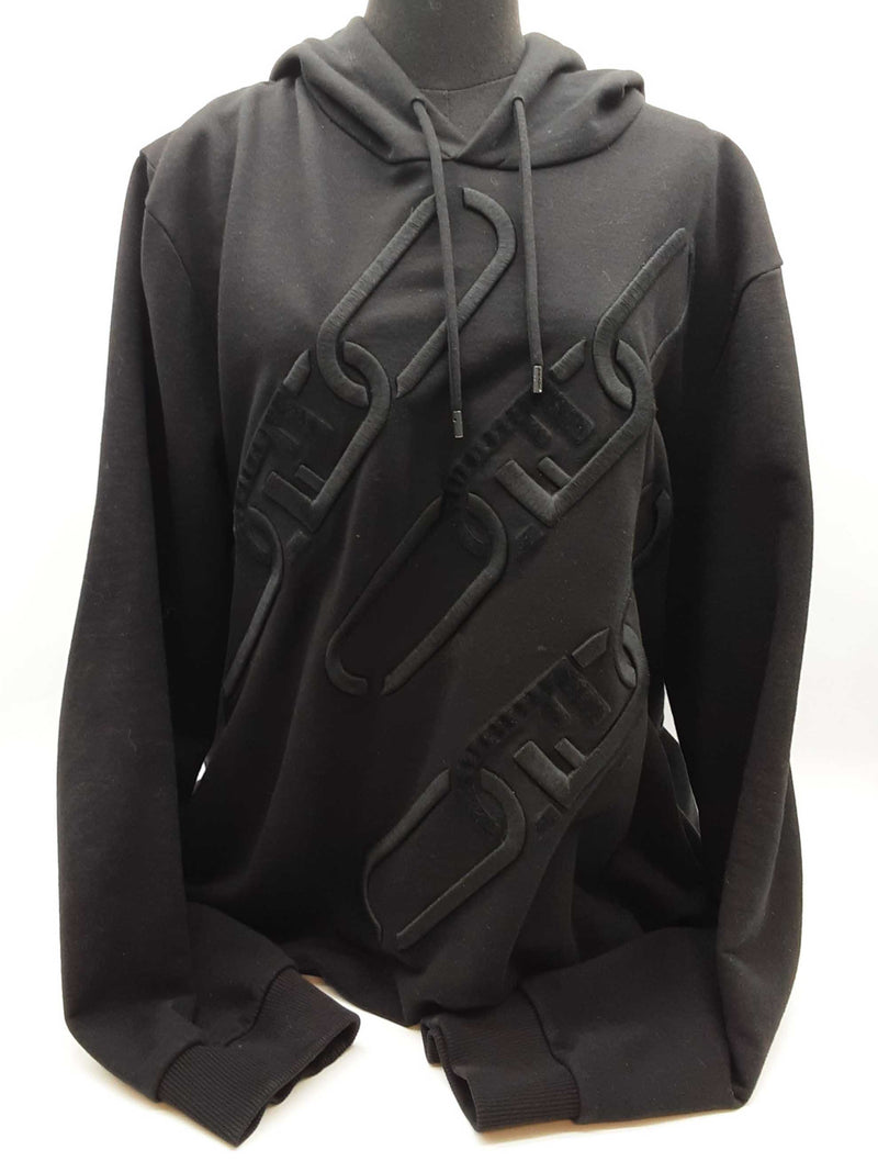 Fendi O Lock Chain Black Hoodie Sweater Size Xxxl Do0325sxzde
