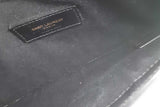 Yves Saint Laurent Uptown Pouch Black Leather Envelope Clutch Eb0826oxzsa
