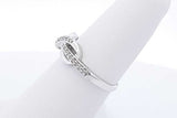 10k White Gold Diamond Infinity Wrapped Ring 2.7 Grams Size 6 Eb1025loxde