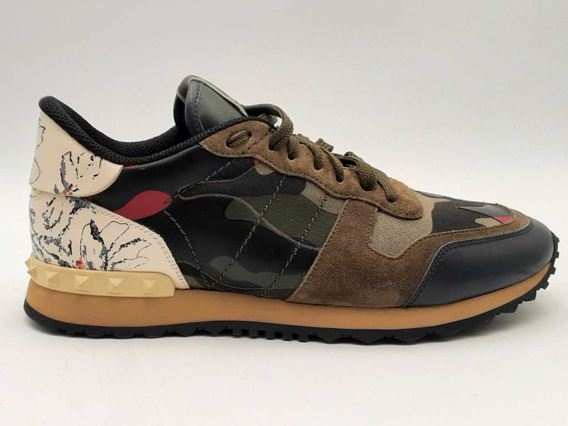 Valentino Rockrunner Rockstud Camo Shoes Size 42.5 Aa1125ersa