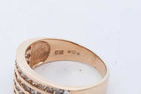 0.48cttw Diamond Ring In 10k Yellow Gold 3.9 Grams Size 6.5 Eb0926lexde