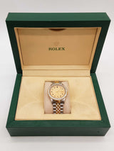 Rolex 36mm Datejust Aftermarket Diamonds Dial Two Tone Steel Watch Do0326pxzxde