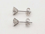 1.00 Cttw Lab Grown Diamonds 14k White Gold 0.8g Stud Earrings Do0325lsxde