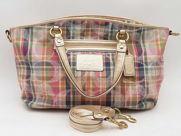Coach Poppy Plaid Handbag Aa0725izsa